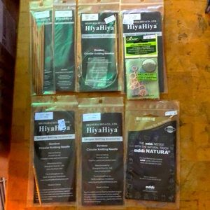 Bamboo circular knitting needles & double point needles